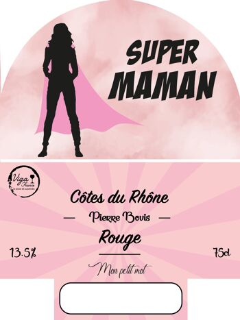 "Super Maman" - AOP Côtes du Rhône vin rouge 75cl 2