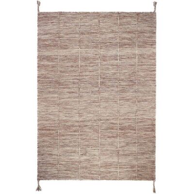 LHENA BRUN ROSE S contemporary wool rug