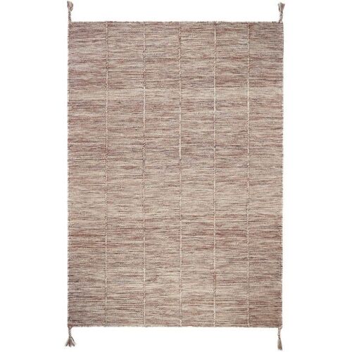 LHENA BRUN ROSE M tapis laine contemporain