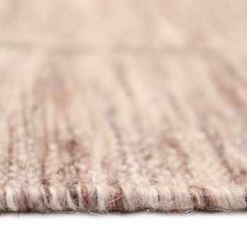 LHENA BRUN ROSE L tapis laine contemporain 6