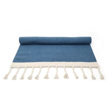 LISBOA BLEU tapis coton contemporain 3