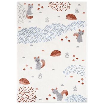 FOREST DREAM L tapis enfant animaux de la forêt 1