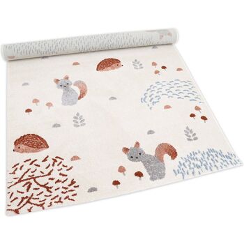 FOREST DREAM L tapis enfant animaux de la forêt 3