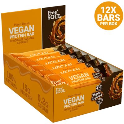 Protein Bars - Chocolate Caramel & Peanut - 12 bars