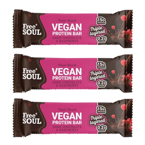 Protein Bars - Dark Chocolate & Raspberry - 3 bars (trial box)