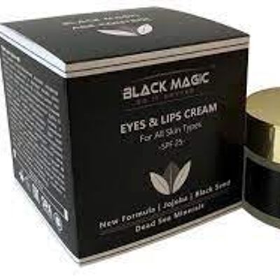 Black Magic - Crème yeux et lèvres aux minéraux de la Mer Morte SPF 25