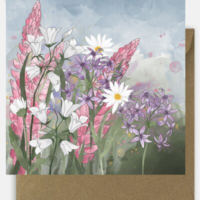 Summer Meadow Greetings Card