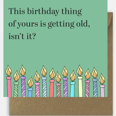 Envejeciendo - Tarjeta de cumpleaños