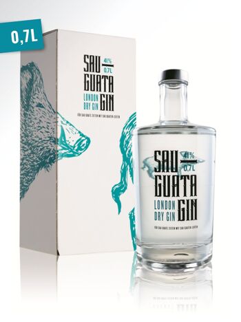 SAU GUATA GIN 0.7l 41% Vol.dans un coffret cadeau