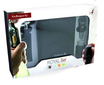 Ensemble de vin royal : tire-bouchon et manchon refroidisseur et bouchon et bec verseur 4