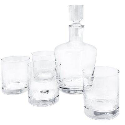 Set di whisky trasparente