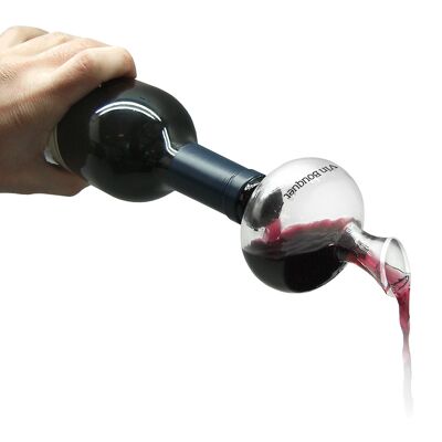 Carafe à vin verseur verre, aérateur de vin