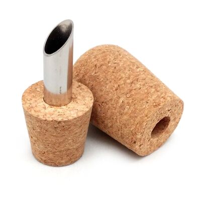 Cork stopper and decanter