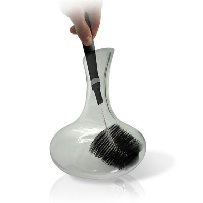Decanter cleaning brush