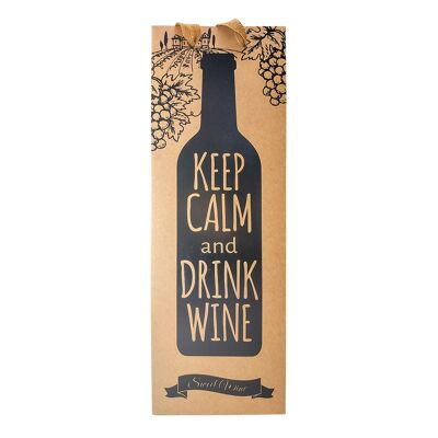 "Wine Paper Bag ""Keep Calm"""