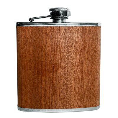 Wooden Hip Flask, Brown