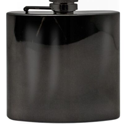 Stainless Steel Flask with Graphite Finish with Funnel Included