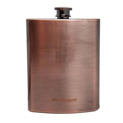 Stainless Steel Flask with Antique Copper Finish with Funnel Included