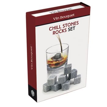 Cubes de stéatite / pierre de granit naturel, réutilisables, whisky, gin 8