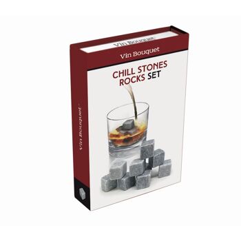 Cubes de stéatite / pierre de granit naturel, réutilisables, whisky, gin 9