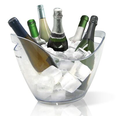 Transparent Ice Bucket for 6 Bottles