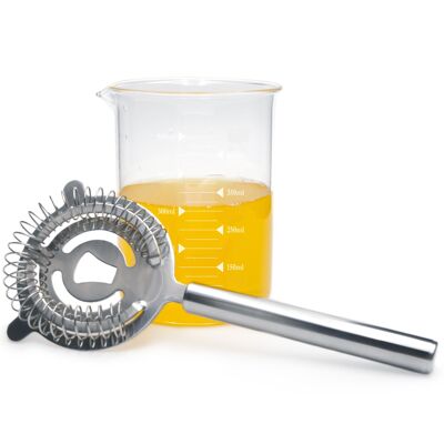 Cocktail mixer, Cocktail Mixer 500 ml, Includes Strainer with Worm for Elimination of excess Water