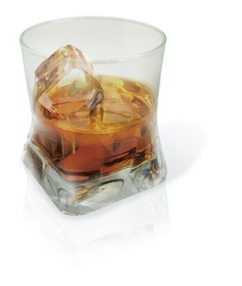 Set à whisky, 9 cubes de pierre et 2 verres à whisky 8