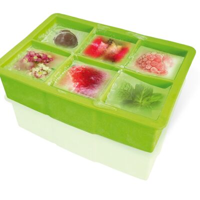 Silicone mold for 6 ice cubes, special for cocktails, easy removal