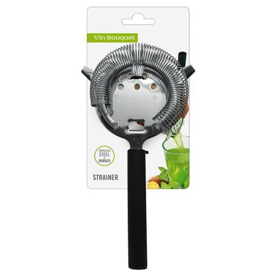 Worm Strainer for Cocktails, 2 Stabilizing Tips and Non-Slip Handle