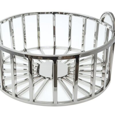 DECO BASKET WITH HANDLES D35CM