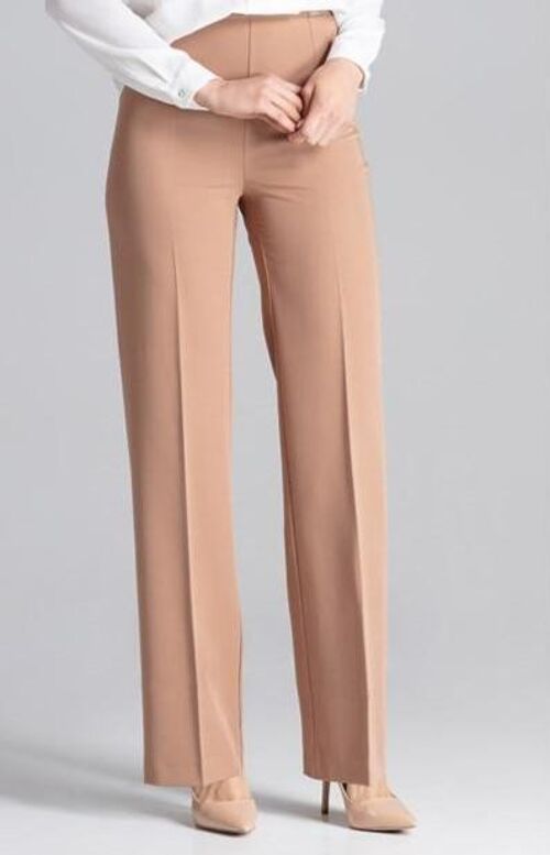 Slim Fit Trousers - 40 - Brown