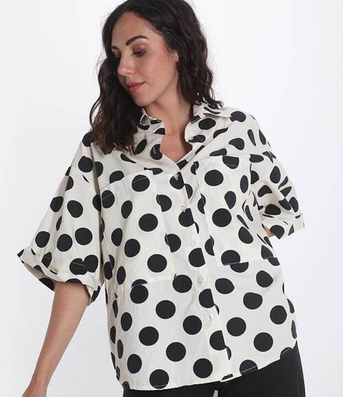 Polka Dots Cotton Shirt