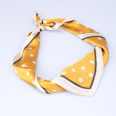 Polka Dots Neck Scarf - Yellow