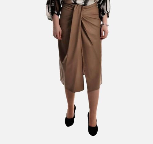 Egyptian Faux Leather Skirt