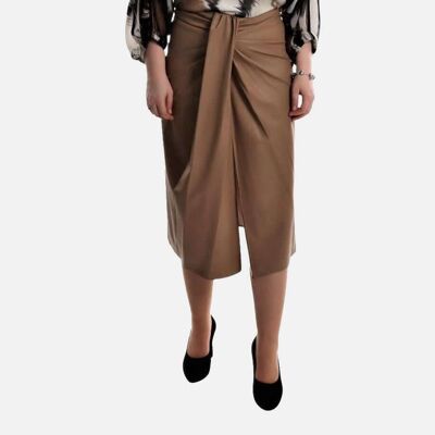 Egyptian Faux Leather Skirt