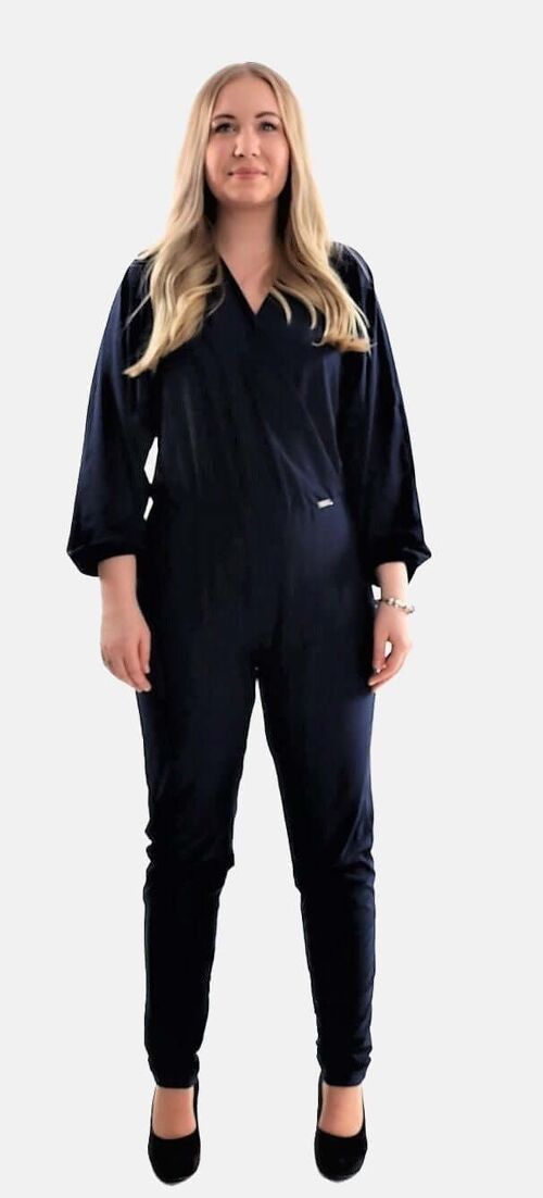 Jumpsuit With Elastic Cuffs