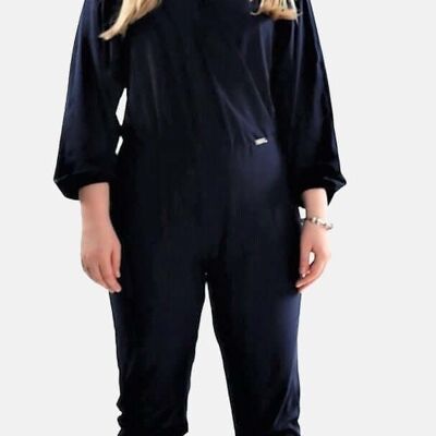 Jumpsuit With Elastic Cuffs