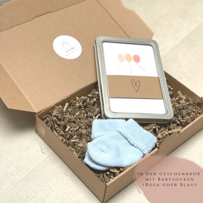 Milestone cards "My 1st baby year" in a gift box