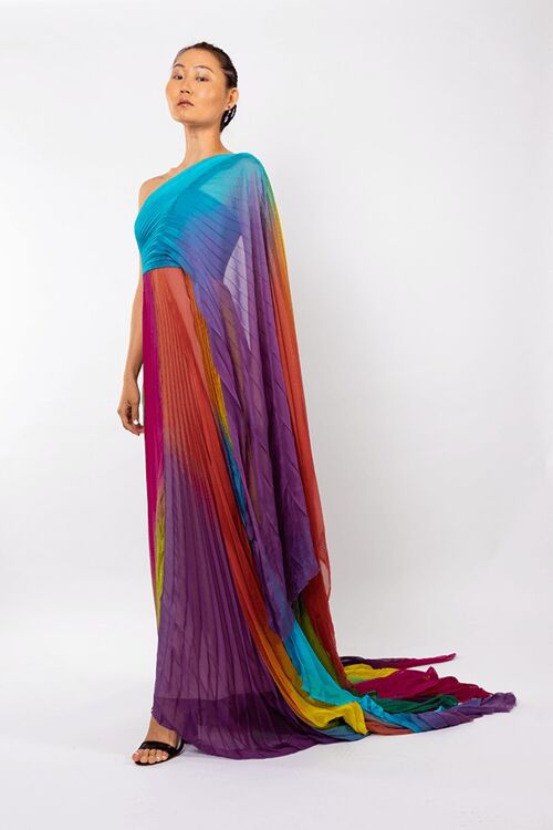 Rainbow Evening Dress