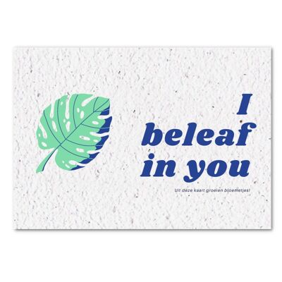 Groeikaart - I beleaf in you