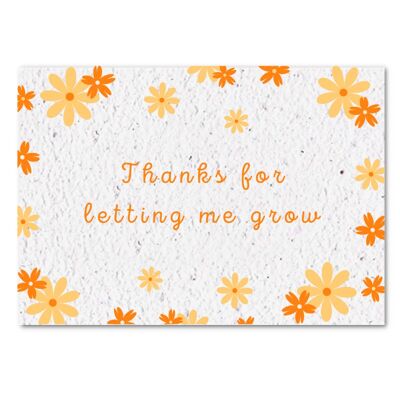 Wachstumsdiagramm - Danke, dass ich wachsen durfte
