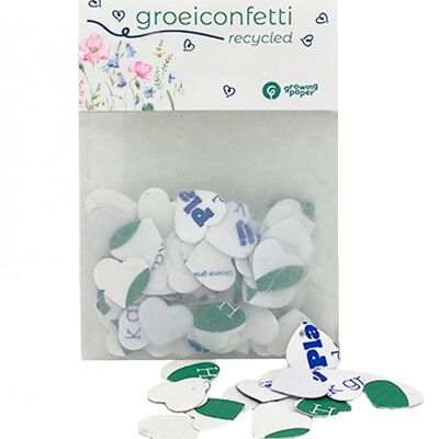 Growing paper confetti