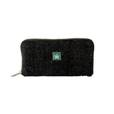 Wallet in 100% ethical & vegan hemp - BAGMATI NUIT