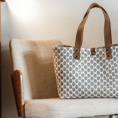 MADRID Basket, shopping bag, bolso de playa hecho con materiales reciclados