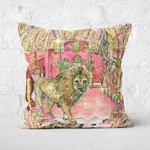 Lion In The City Cushion