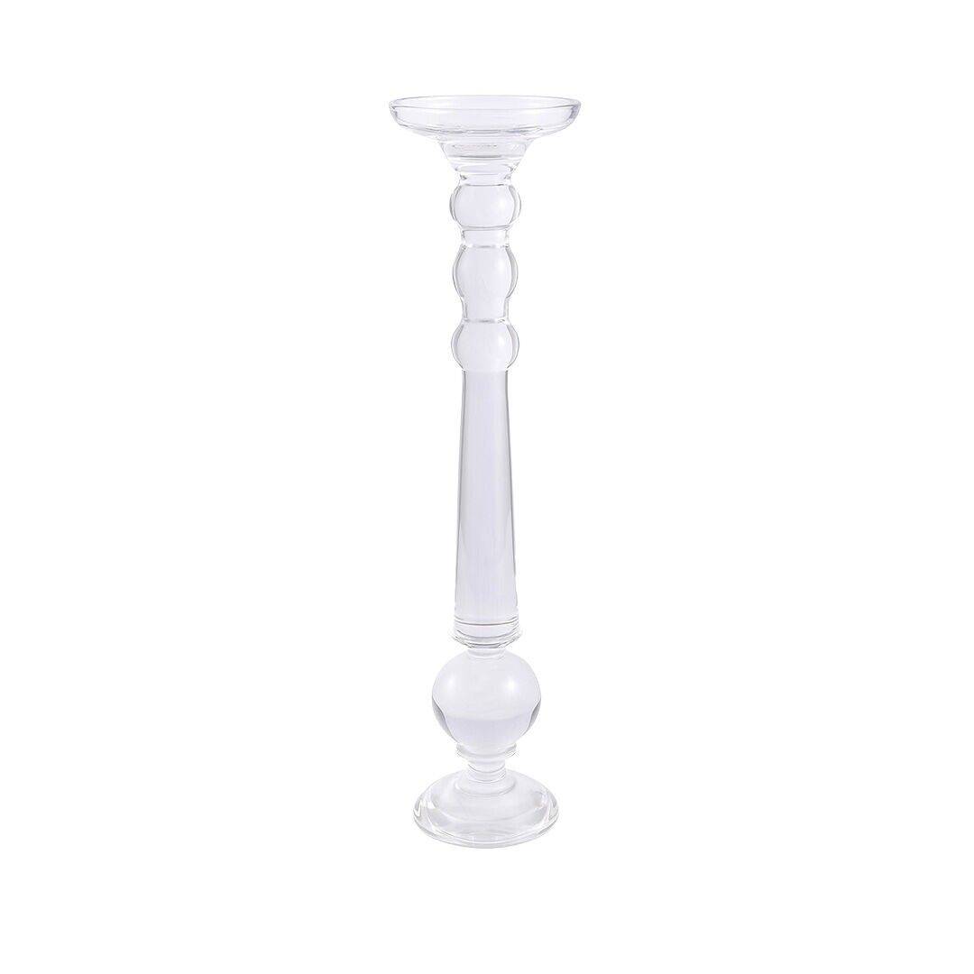 Bougeoir verre arrondi h.60cm