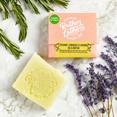 Rosemary, Lemongrass and Lavender Face and Body Bar