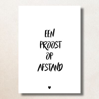 Proost op afstand / A6 / Card