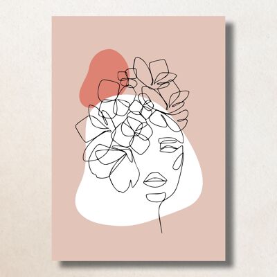 Flower women / A6 / Card