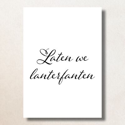 Laten we Lanterfanten / A6 / Card